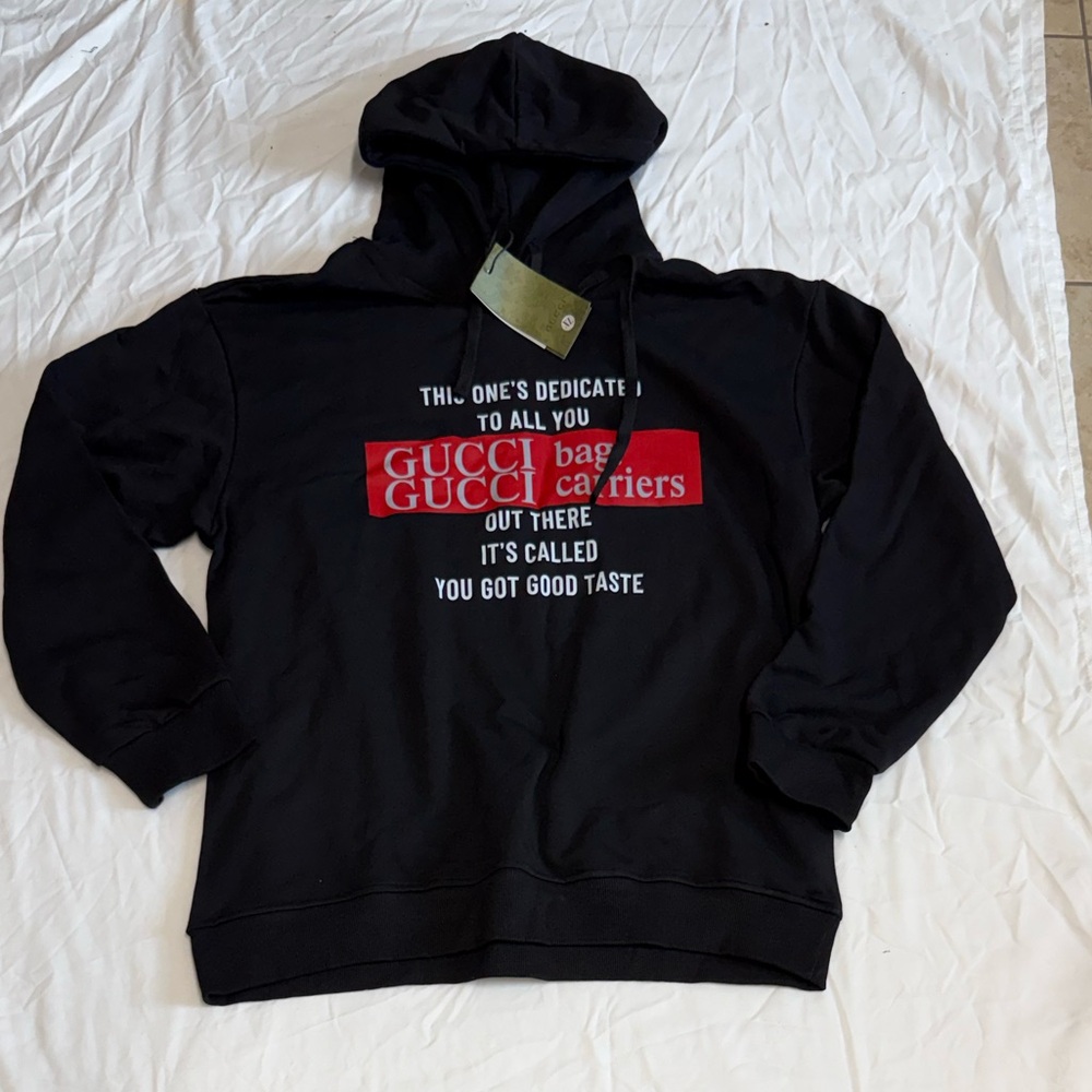 Black Sweater with Red Accents